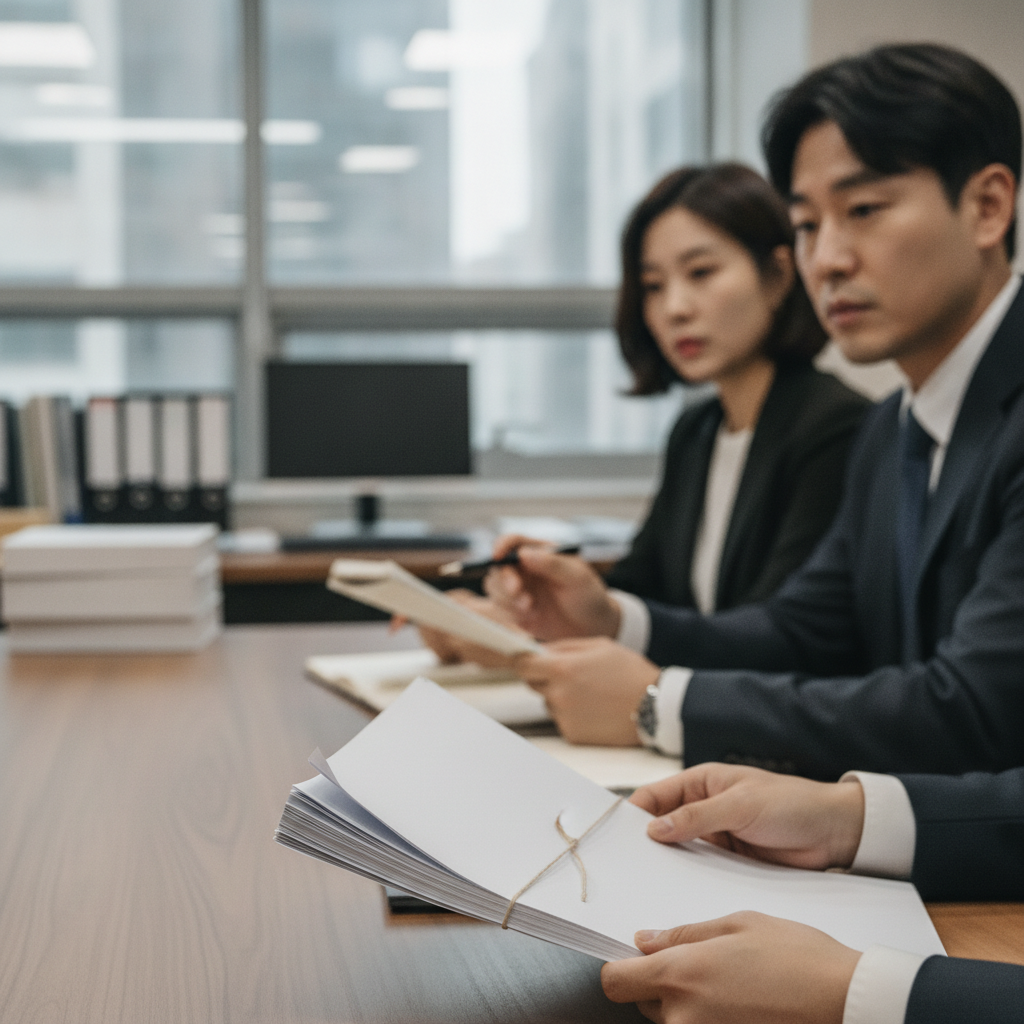 주민등록초본, 송달불능 보고서 등 소명 서류 묶음