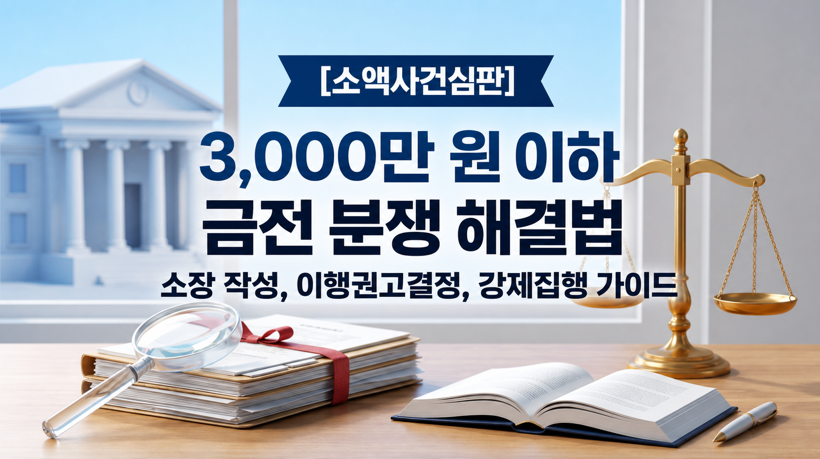 [소액사건심판] 3,000만 원 이하 금전 분쟁: 소장 작성부터 강제집행까지 실무 안내
