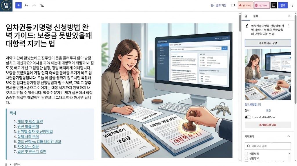 임차권등기명령: 보증금 미반환 시 이사 전 권리보전 절차