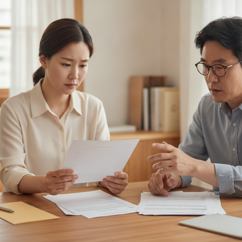 등록면허세 납부서와 세무 행정 서류
